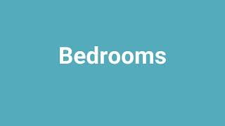 Bedrooms Meaning and Pronunciation [upl. by Disini]