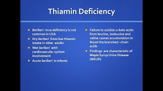 How Does deficiency of Thiamine accounts for the Increase in levels of pyruvate and αketoglutarate [upl. by Oiluj]