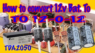 How To Convert 12v Battery To 12 0 12 DC [upl. by Eanyl]