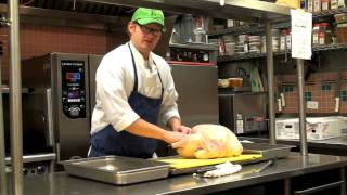 KendallJackson Chef Eric shows how to debone a turkey [upl. by Lahtnero]