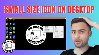 How to Small Size Icon on Desktop Windows 10 [upl. by Amabelle]