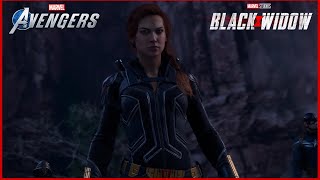 Black Widow Free AIM Scientists With Black Widow Movie Suit  Marvels Avengers 4K 60fps [upl. by Ailey]