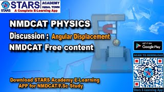 Angular Displacement Physics Chapter MCQS Discussion For PMC NMDCAT Preparation  starsacademy [upl. by Enibas]