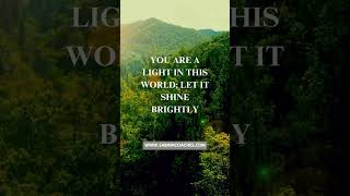 You are light let it shine I Am Bible Affirmations God is With You  Sabina christjesus [upl. by Suirauqed]