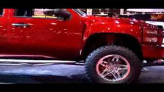 Dale Earnhardt Jr Big Red Silverado with Rancho Suspension [upl. by Olympium748]