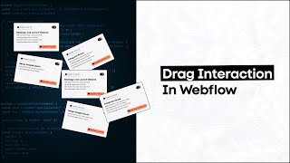 GSAP Draggable  Card Drag Interaction in Webflow [upl. by Taber69]