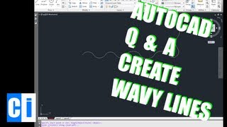 AutoCAD QnA Create a wavy looking line [upl. by Durrett]