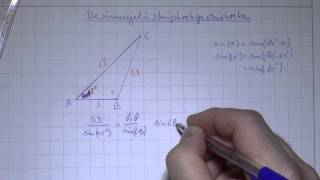 VWO4wisBH45 De sinusregel in stomphoekige driehoeken [upl. by Oramug]