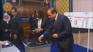 Egypts Sisi votes in presidential election likely to give him third term  AFP [upl. by Pilihp269]