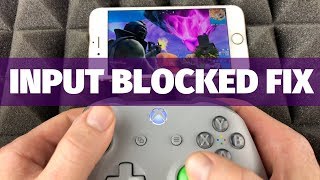 Input Blocked Fortnite Mobile  Xbox One Controller FIX  iPhone iPad iPod [upl. by Clotilda]