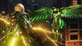 SpiderMan PS4 Vulture and Electro Boss Fight [upl. by Nomaj]