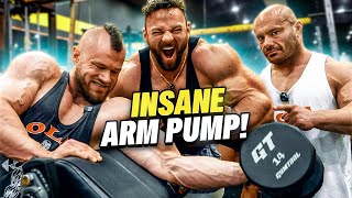 Putting RP Strength to the Test Insane Arm Workout with Dr Mike and Jared Feather [upl. by Enitsuj]