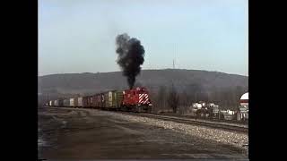 Canadian Pacific Near Binghamton NY Winter 1992 Spring 1994 [upl. by Rolecnahc]