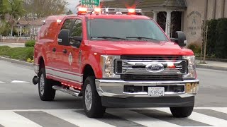 NEW LIGHTS AND SIREN OCFA Battalion 11 Responding [upl. by Quill319]