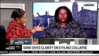 SARS gives clarity on efiling collapse [upl. by Yentnuoc]