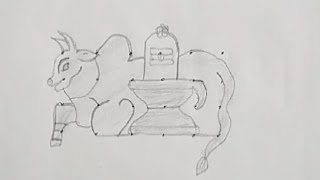 shiva lingam nandi drawing [upl. by So]