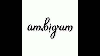 ambigram [upl. by Urbanus]