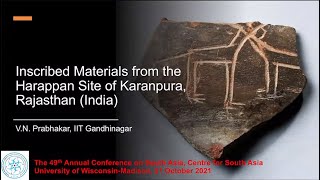 Inscribed Material from the Harappan Site of Karanpura Rajasthan India [upl. by Ellenar]