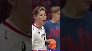 spike gila Nishida shorts shortvideo highlights volleyball [upl. by Bowra366]