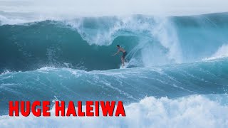 Pro Surfers Practicing At Maxing Haleiwa 4K Raw [upl. by Ragen752]