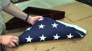 How to Fold a Flag for Putting it into a Memorial Case [upl. by Kubiak]