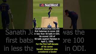 Beautifully executed Sanath Jayasuriya shorts youtubeshorts cricket fastest facts [upl. by Kristyn120]