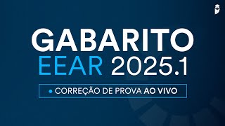 Gabarito Escola de Especialistas de Aeronáutica  EEAR 20251 correção de prova ao vivo [upl. by Halpern]