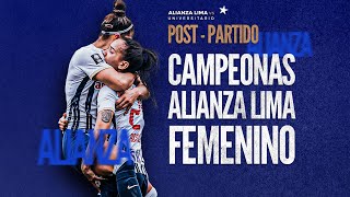 ¡CAMPEONAS ALIANZA LIMA FEMENINO DESTRUYE A UNIVERSITARIO 3 A 1  POST PARTIDO [upl. by Annatsirhc395]