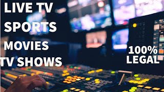 Live Tv With Sports Movies And More 100 LEGAL [upl. by Charlean]