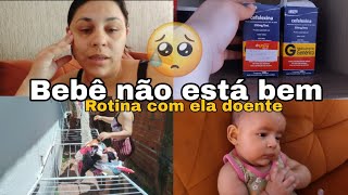 ROTINA COM A BEBÊ DOENTE 😥 NASCEU UMA MELÂNCIA NO QUINTAL AS MENINAS ESTÃO DOENTES [upl. by Ahsyas]