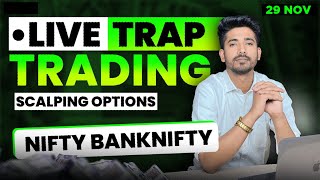 29 November Live Trading  Live Intraday Trading Today  Bank Nifty option trading live Nifty 50 [upl. by Neltiak8]