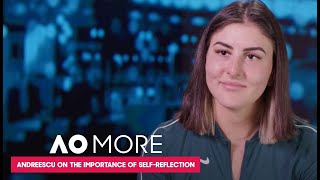 Bianca Andreescu Talks About the Importance of SelfReflection  AO More [upl. by Dania]