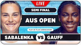 SABALENKA vs GAUFF • Australian Open 2024 SF • LIVE Tennis PlaybyPlay Stream [upl. by Elie]