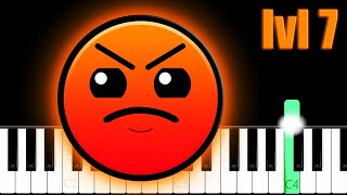 Geometry Dash  Level 7 Jumper  Piano Tutorial [upl. by Trainer]