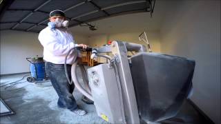 Polyaspartic Garage Floor Coating Preparation [upl. by Claiborn]