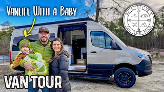 VAN LIFE With A Baby  Their 2nd Camper Van Build is a Masterpiece [upl. by Nailimixam]