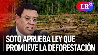 ALEJANDRO SOTO APRUEBA ley que permite la DEFORESTACIÓN ILEGAL en la AMAZONÍA [upl. by Carmine]