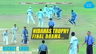 Nidahas Trophy Final Drama  Ind vs SL Final 7 July 1998 [upl. by Nawor]