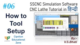 How to TOOL Setup  SSCNC SIMULATION SOFTWARE  in Hindi [upl. by Eissolf]