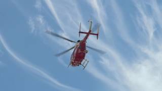 Westpac Rescue Helicopter landing Mechanics Bay Auckland [upl. by Nagy]