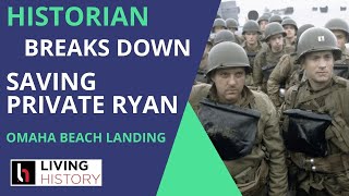 Military Historian Breaks Down Saving Private Ryan Omaha Beach Scene [upl. by Llyrrad]