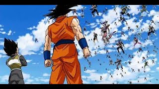 Goku vs Frieza army Gohan Piccolo Trunks English Dub [upl. by Purpura]