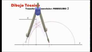 Trazados fundamentales PARALELA a una distancia D [upl. by Notwen]