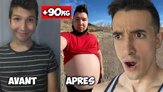 De 68kg à 150kg  La tragique transformation de ce youtubeur [upl. by Rimidalv]