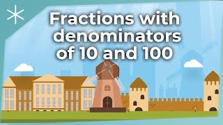 Fractions with denominators of 10 and 100 [upl. by Solomon]