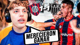 DAVO XENEIZE REACCIONA a SAN LORENZO 11 ATLETICO MINEIRO  Copa Libertadores 2024 [upl. by Noicnecsa]