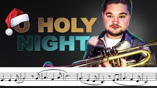 O HOLY NIGHT on Trumpet Trumpet Sheet Music [upl. by Axel]