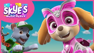 The Mighty Powerful Super Pups  Skyes Music Party  PAW Patrol Music Cartoons for Kids [upl. by Wini]