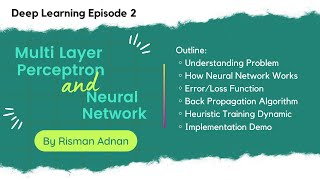 Deep Learning Ep 02Multi Layer Perceptron dan Neural Network by Risman Adnan [upl. by Einahpetse]