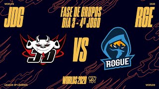 Mundial 2020 Fase de Grupos  Dia 3  JD Gaming x Rogue 4º Jogo [upl. by Stockton]